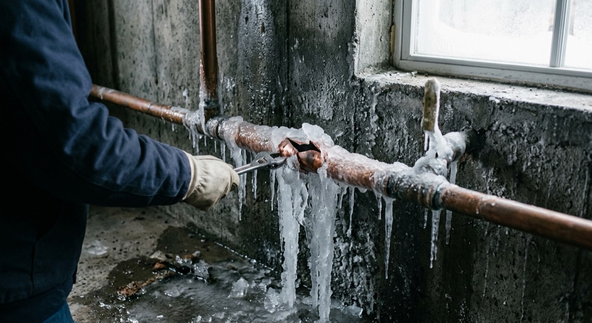 Canalisation gelée : dégeler sans casser les tuyaux